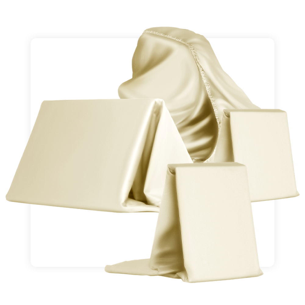 MP Magic Egyptian cotton sateen sheets set-Ivory